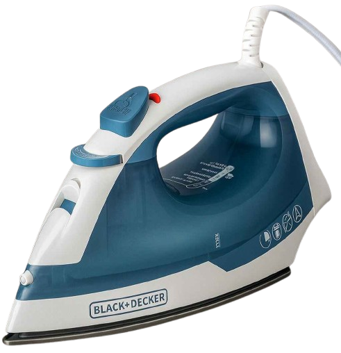 BLACK+DECKER Easy Steam Compact Iron for Clothes with Nonstick Plate, SmartSteam Technology, and Auto Shutoff – Best Lightweight Steam Iron